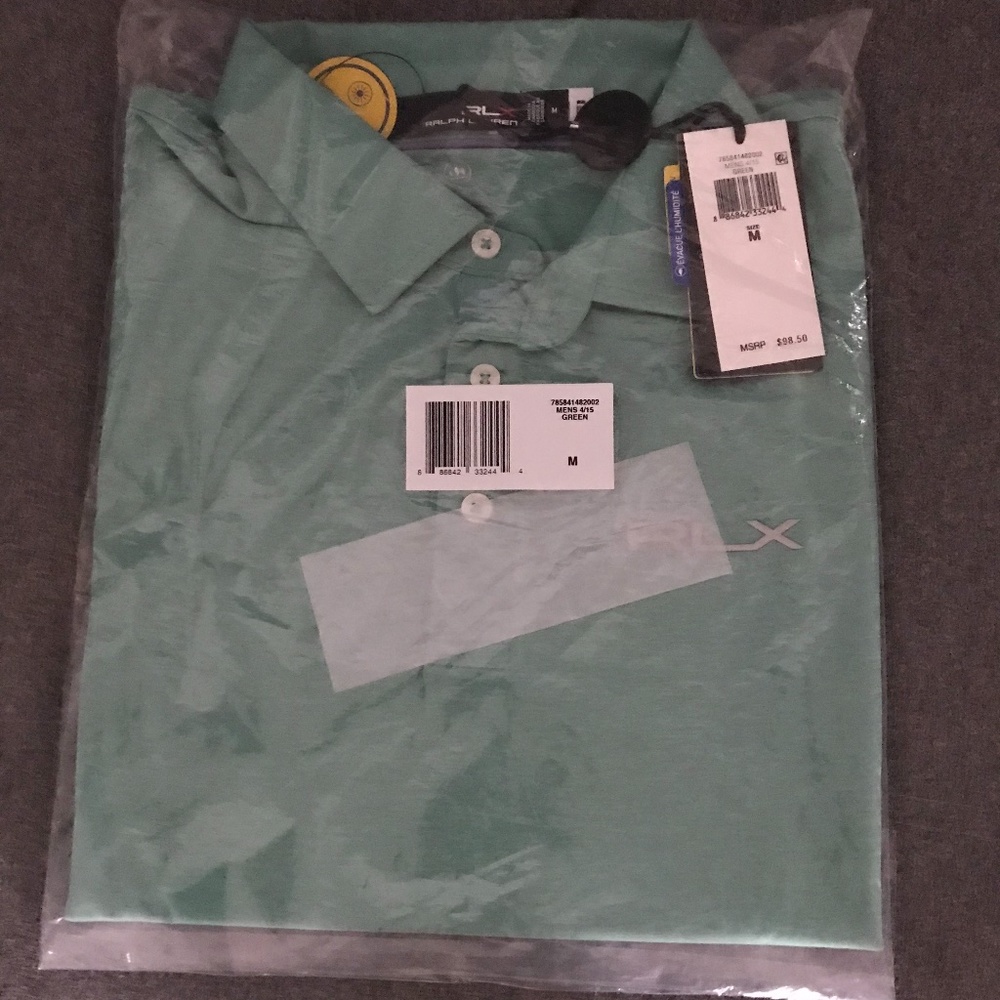ralph lauren rlx golf polo med.